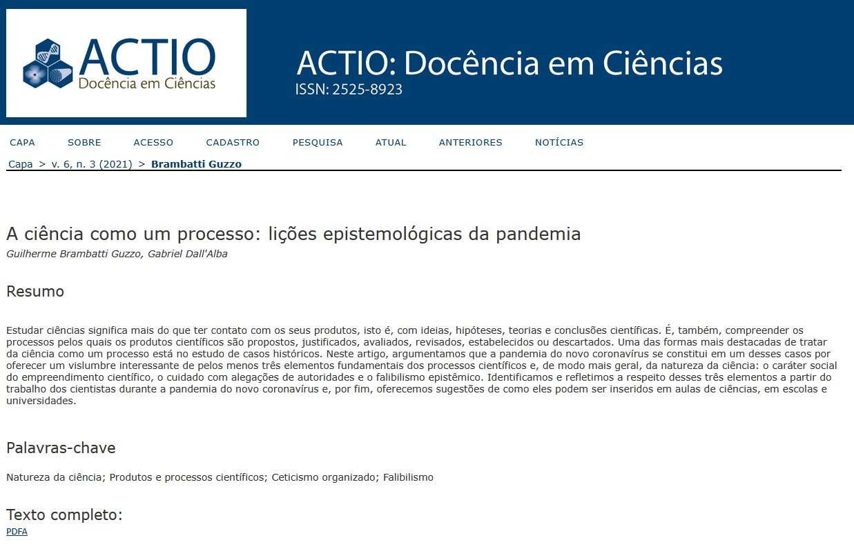 [Original Research Paper] Science as a process: epistemic lessons from the pandemic